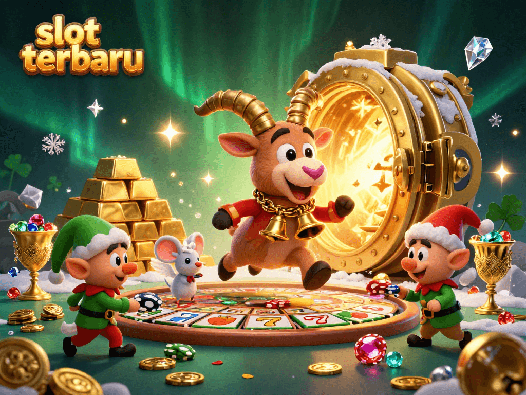 Experience the thrill of slot terbaru with exciting gameplay and eye-catching visuals in this dynamic casino scene.