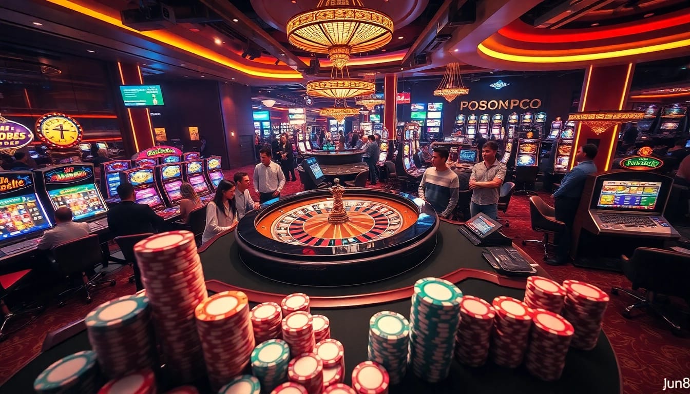 Experience the thrill of casino gaming at jun88.com with vibrant roulette and lively players.