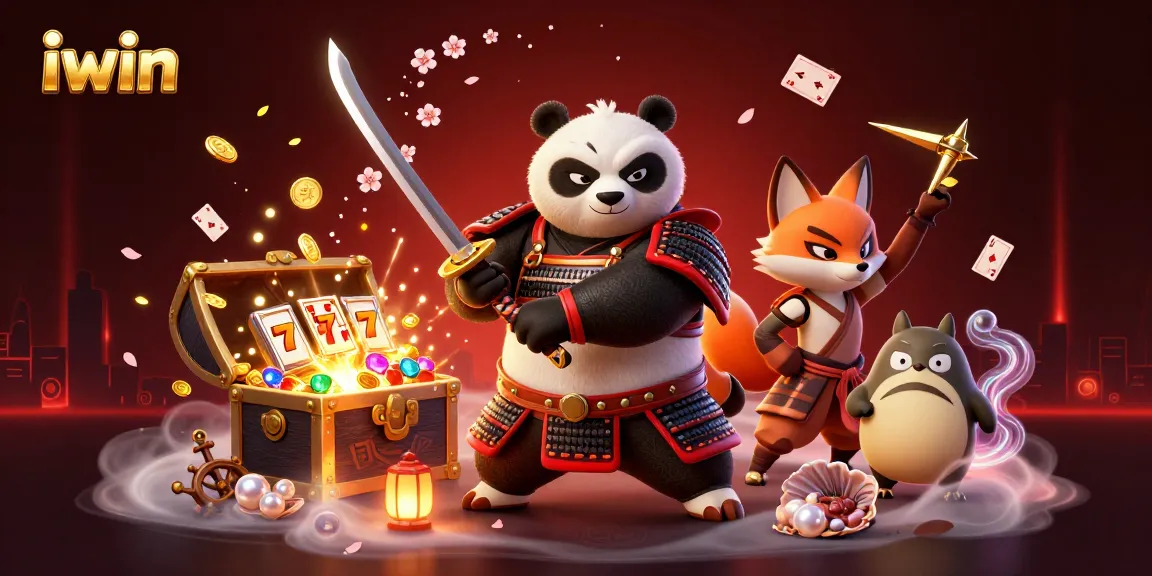 Join iwin's spirited characters in a vibrant casino adventure filled with games and rewards.