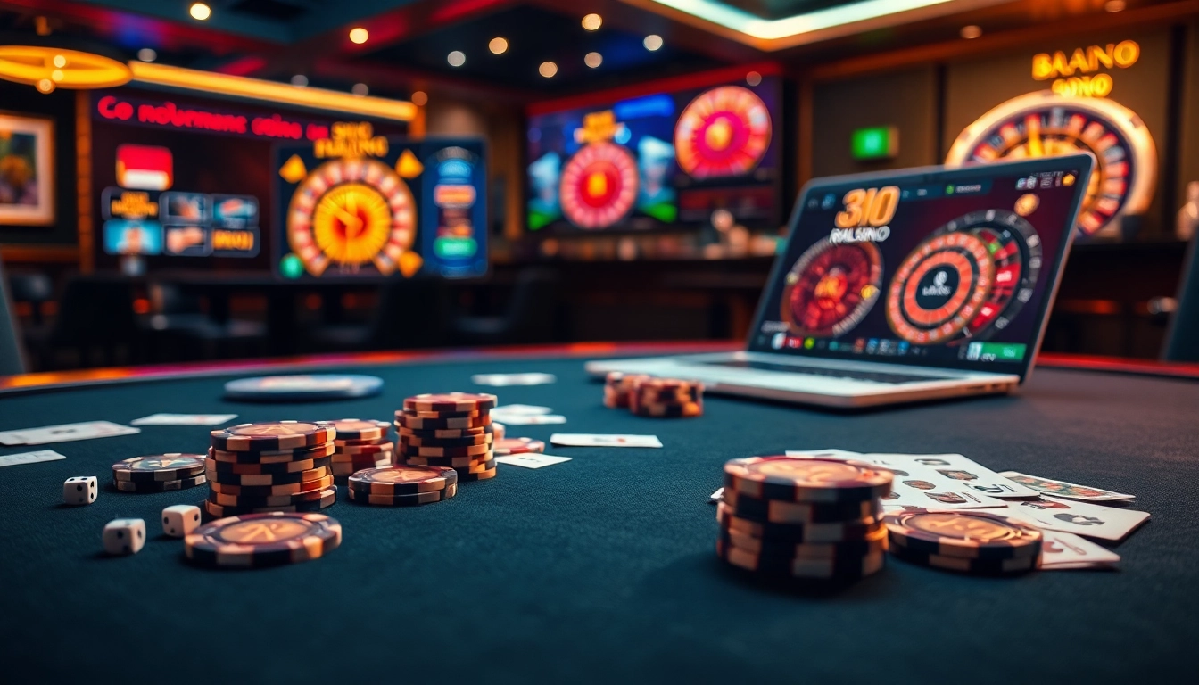 Experience thrilling gameplay at nekatwinofficial.com with a vibrant poker table and exciting slot machine graphics.