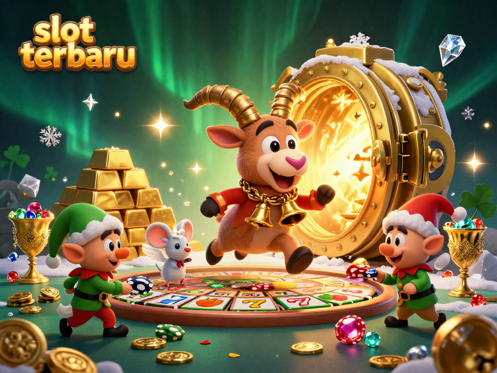 Experience the thrill of slot terbaru with exciting gameplay and eye-catching visuals in this dynamic casino scene.