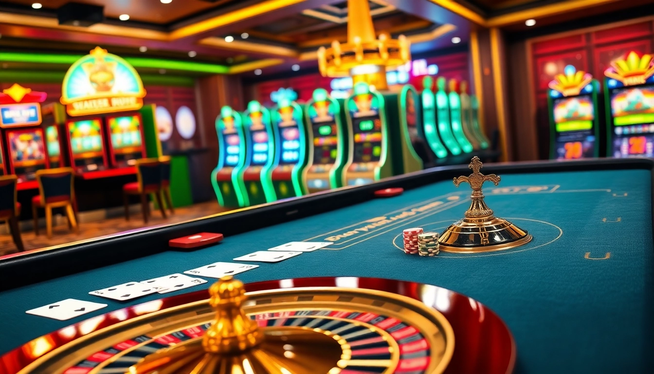 Experience luxury gambling at 88I with a virtual casino showcasing poker, roulette, and slots.