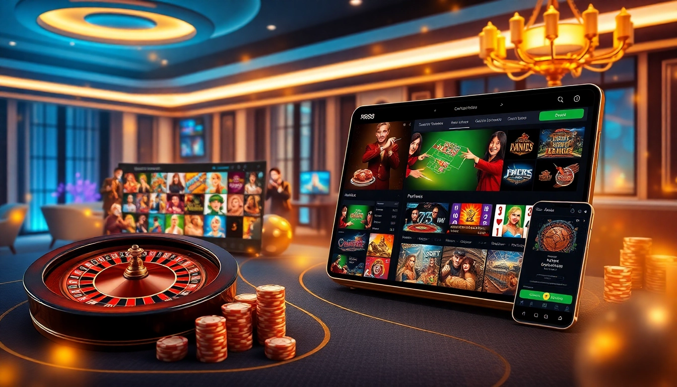 Experience the excitement of Trang Chủ RR88 with a sleek online casino interface showcasing diverse betting options.
