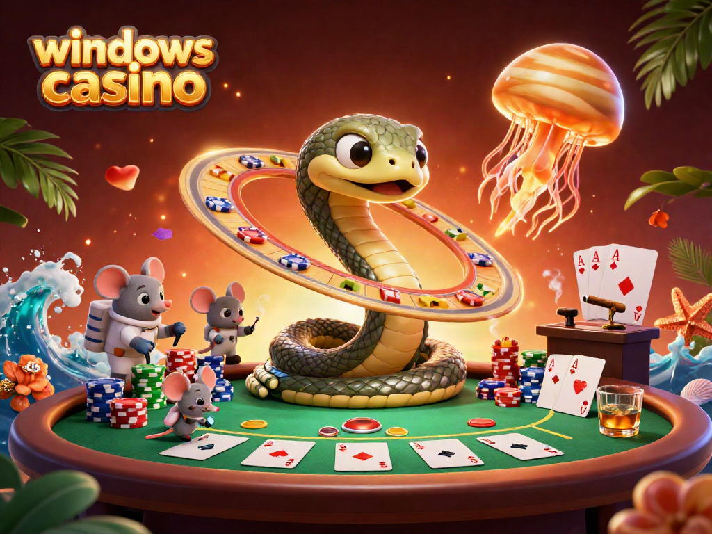 Engage with exciting games at windows casino featuring vibrant illustrations and playful characters.