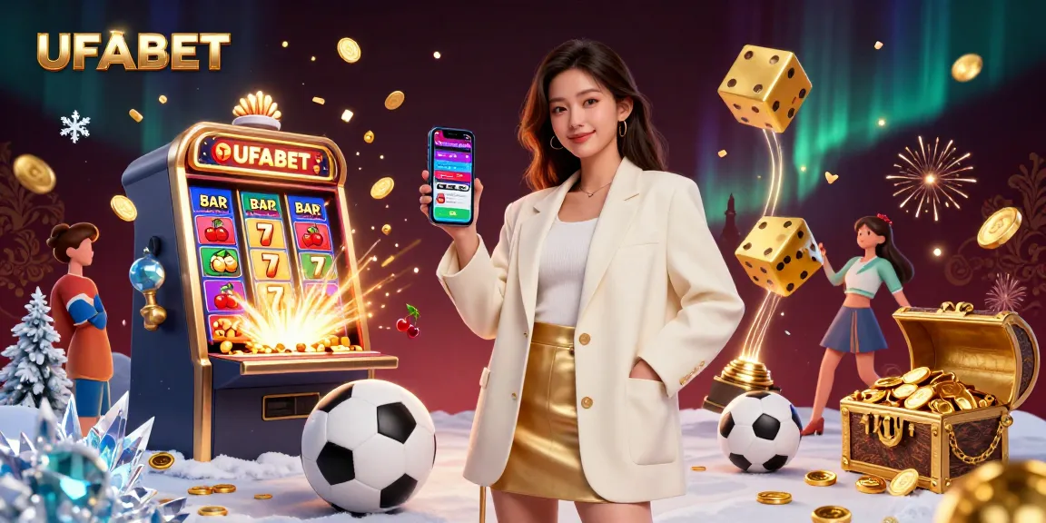 Experience UFABET's thrilling sports betting app with vibrant casino elements and a dynamic atmosphere.