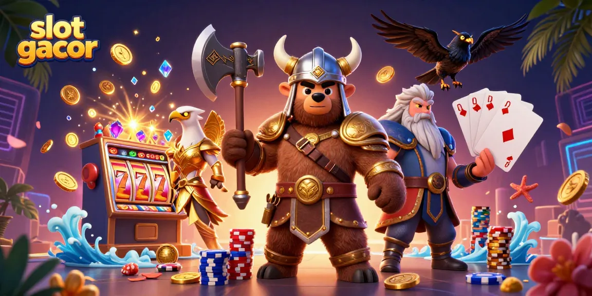 Experience thrilling slot gacor action with vibrant characters, golden coins, and jackpot excitement!