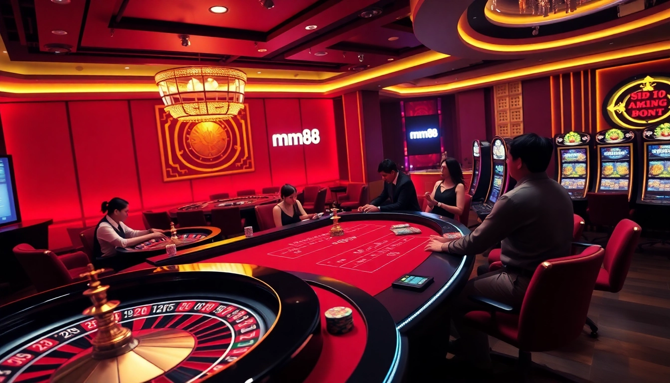 Experience exciting gameplay and trusted access at link mm88 in a luxury casino setting.