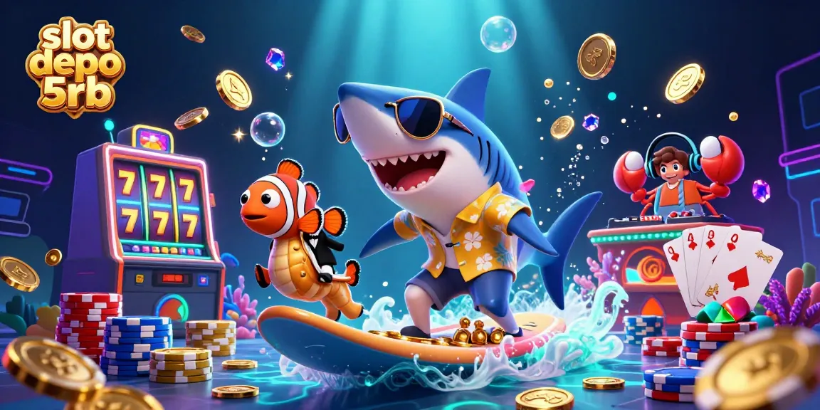Engage in exciting gameplay at slot depo 5rb with vibrant characters and dynamic casino elements.