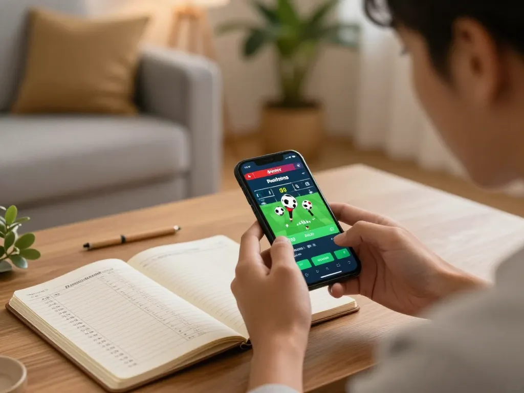 Placing bets with digitalgamesprices on phone for optimal sports betting strategies.