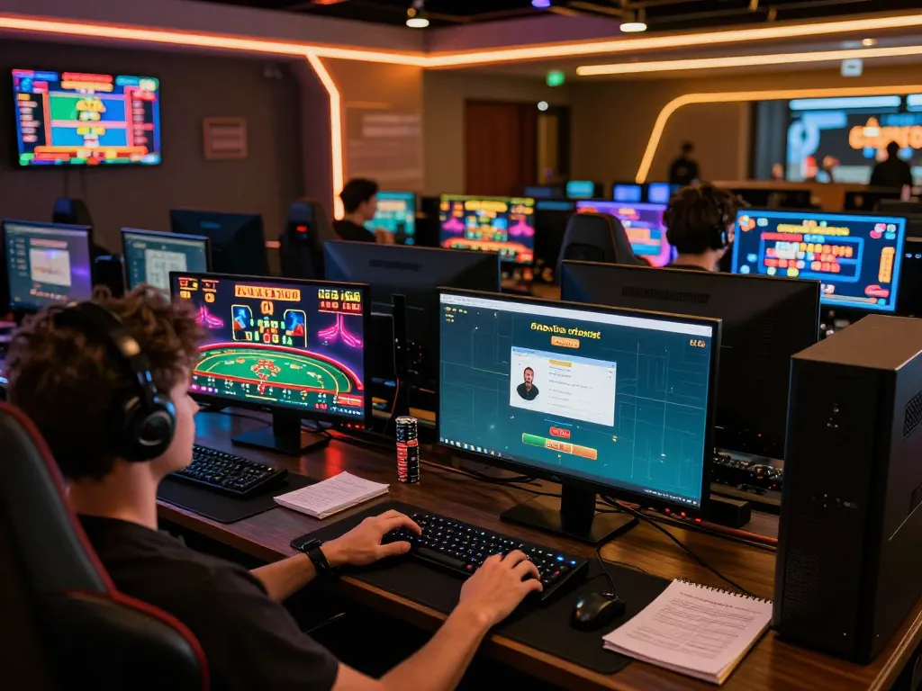 Experience seamless online gaming at https://goal123.ac/ with a player fully engaged in live casino action.
