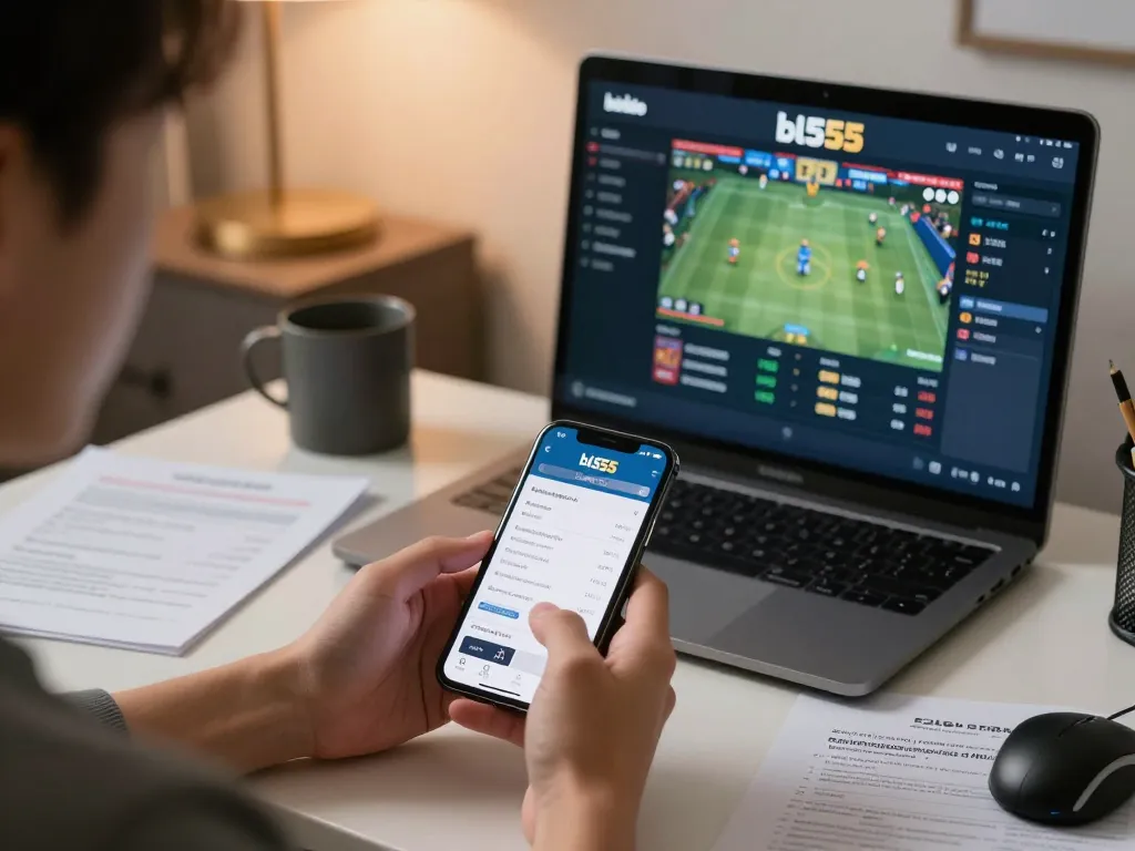 Engaging user interfaces for nhà cái bl555 app on smartphone displaying live betting