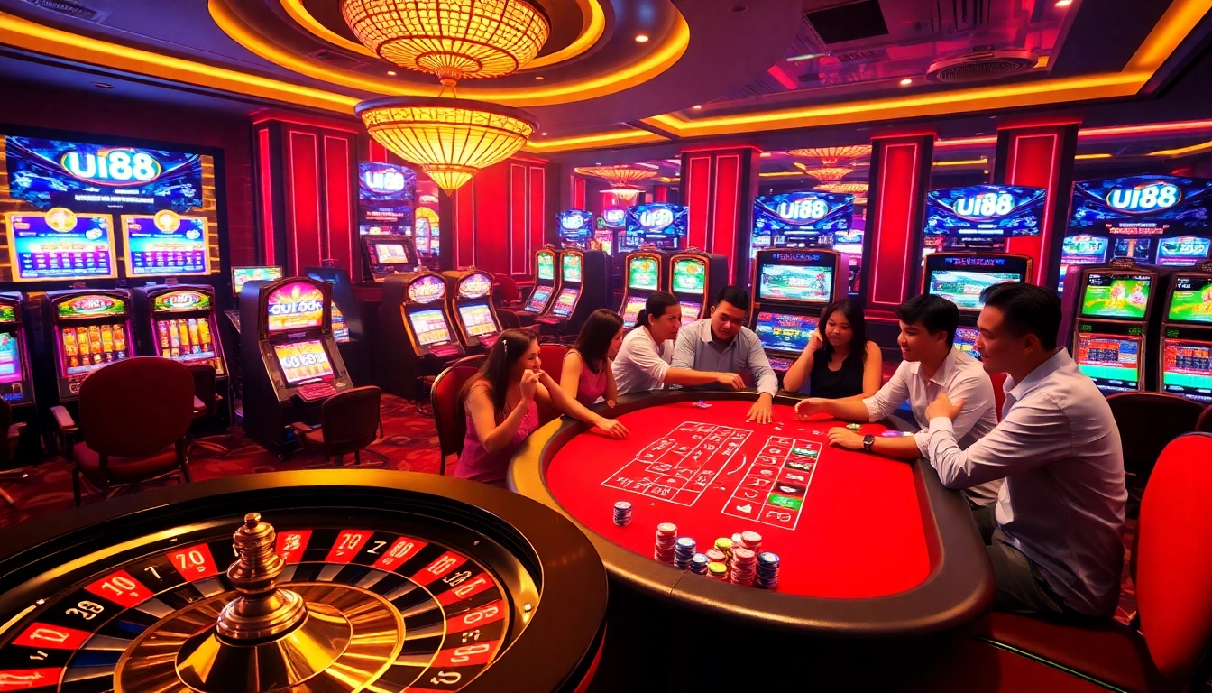 Experience high-stakes excitement at UU88 online casino with thrilling games and vibrant atmosphere.