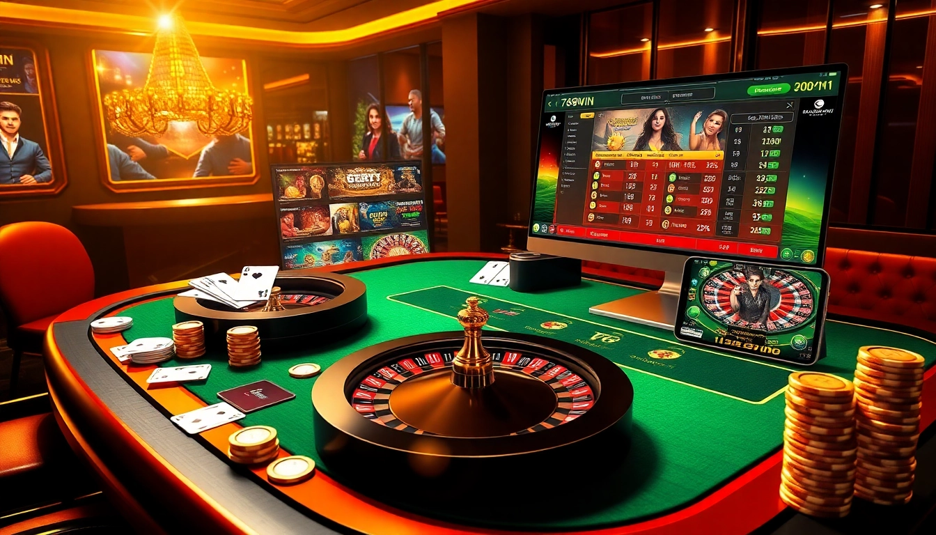 Engaging visual of the trang chủ 789win online gambling interface, showcasing exciting casino games and promotions.