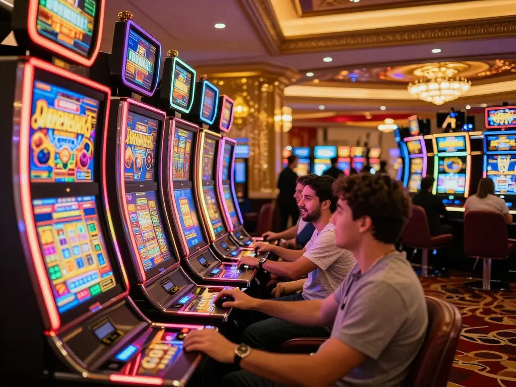 Rasakan keseruan Demo Slot PG Soft dalam suasana kasino yang meriah.