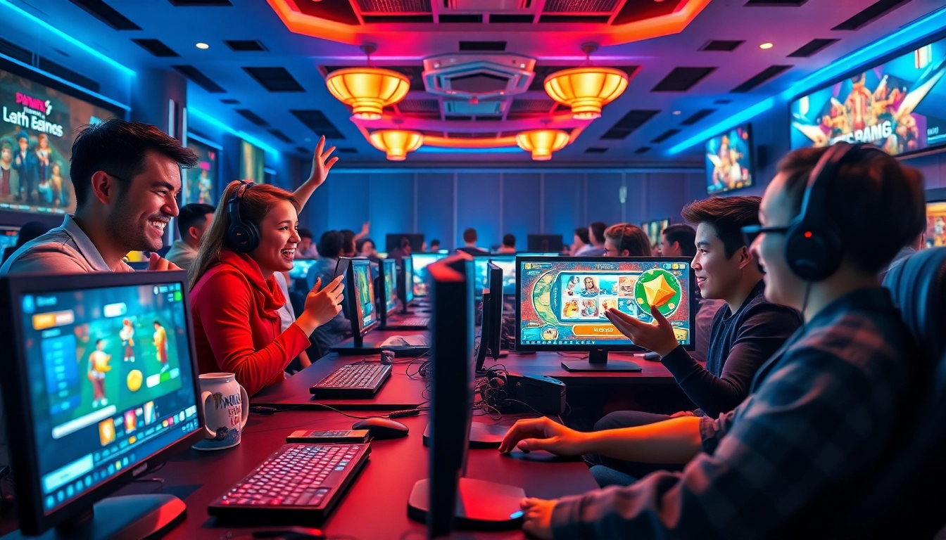 Exciting online gaming experience at https://go88.limited showcasing diverse players and vibrant visuals.