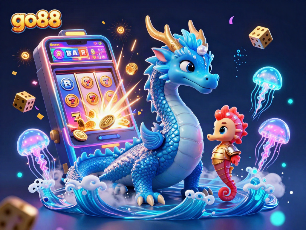Engage with go88's vibrant casino gaming adventure featuring neon elements and spectacular jackpots.