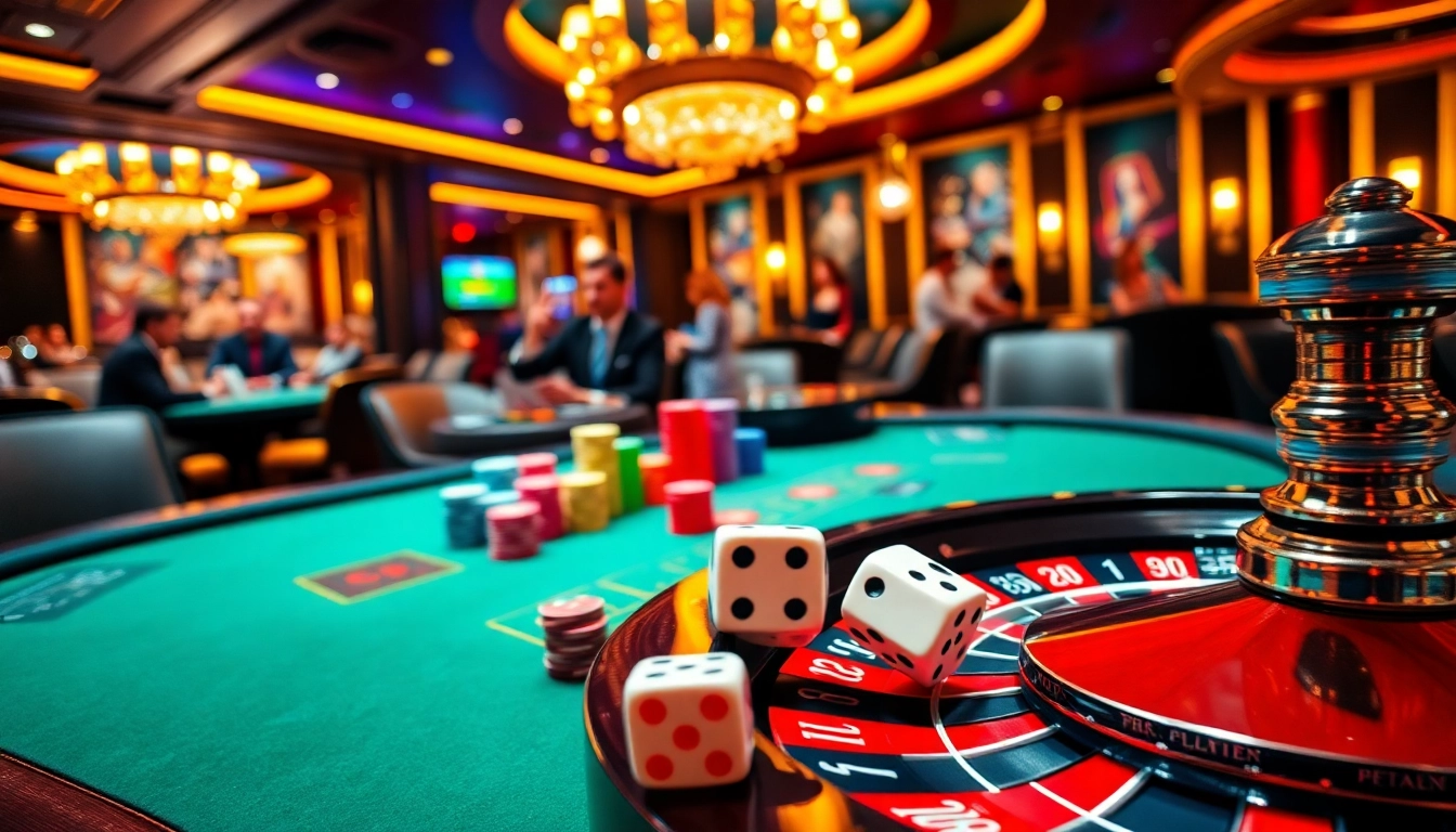 Engaging scene of casino excitement at https://xx88.boats/ showcasing poker action and roulette thrill.
