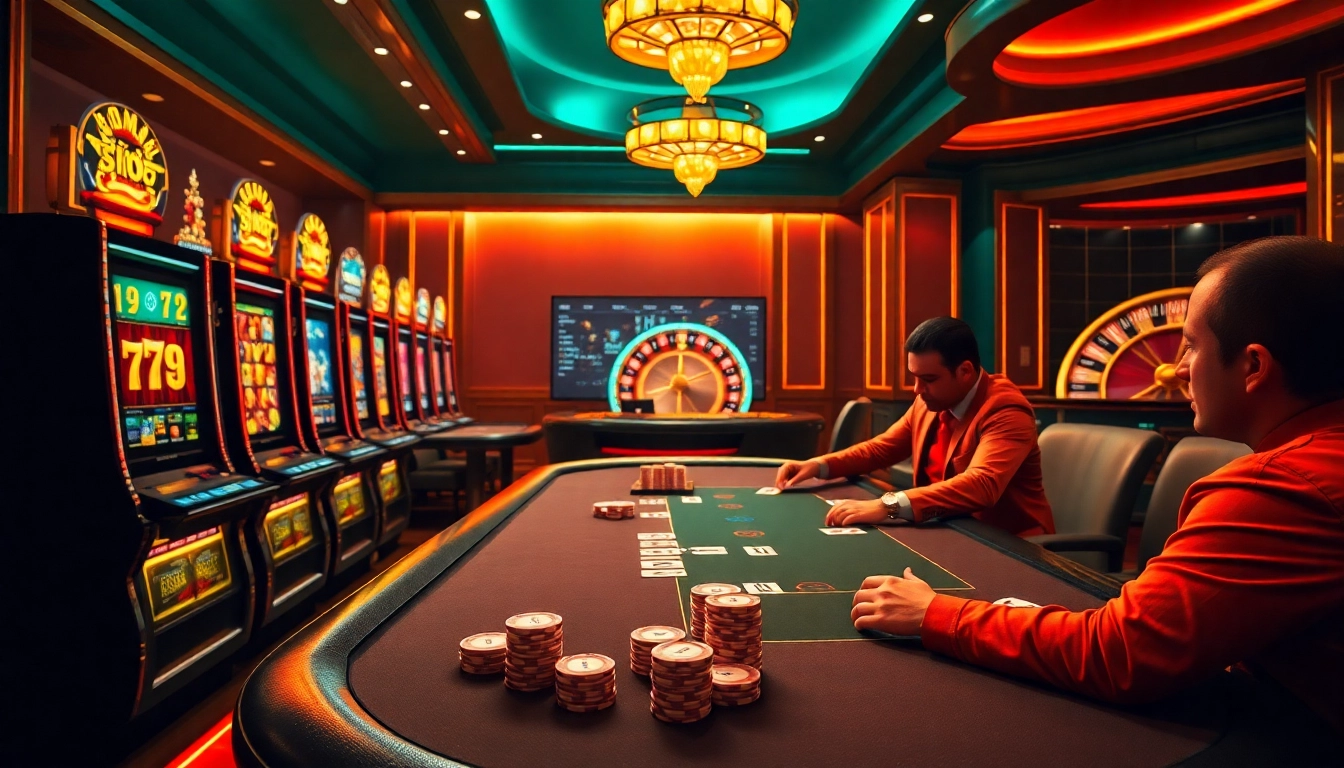 Experience the thrill of winning with top bets at https://bj66.at’s luxurious casino scene featuring poker and slot games.