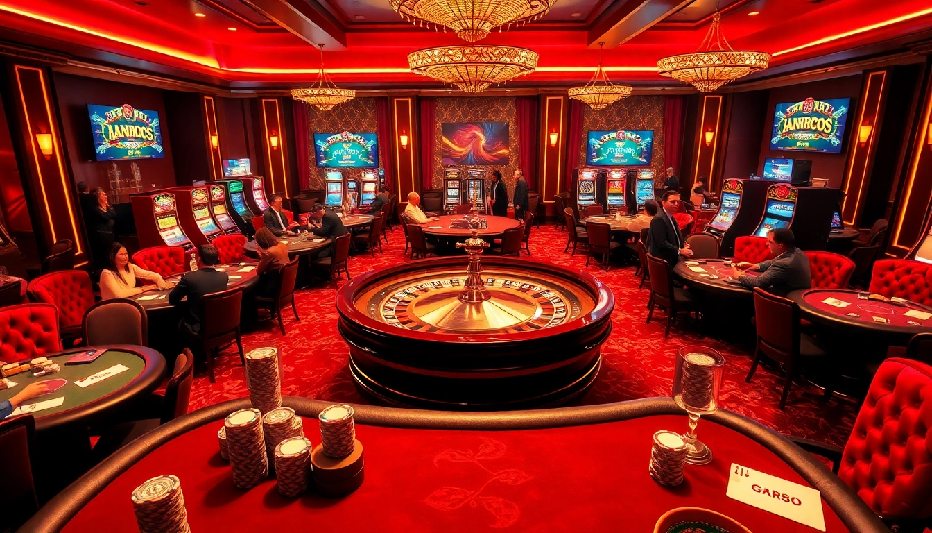 Experience the excitement of gambling at https://8kbest.net/ with a luxurious casino full of poker tables, roulette wheels, and vibrant slot machines.
