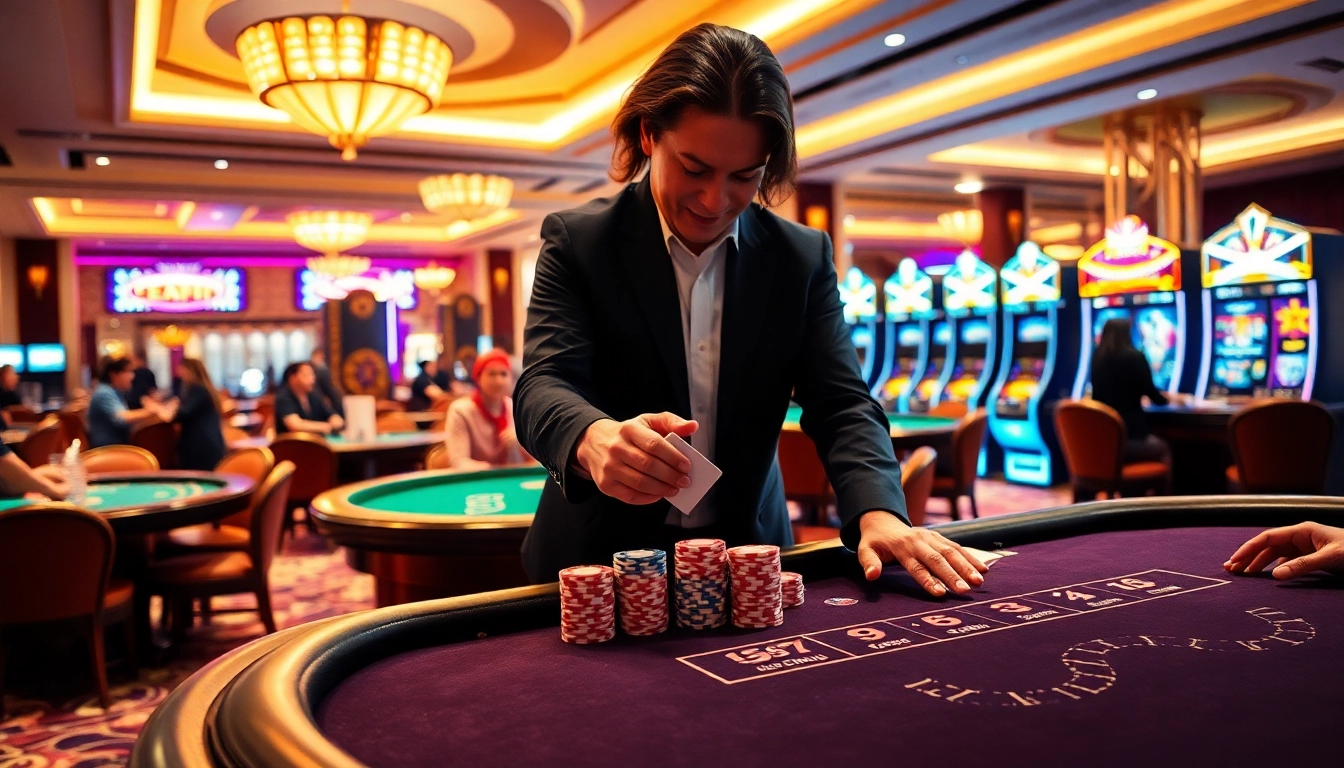 Experience top gambling action at https://32win.capital/ with professionals at the casino table.