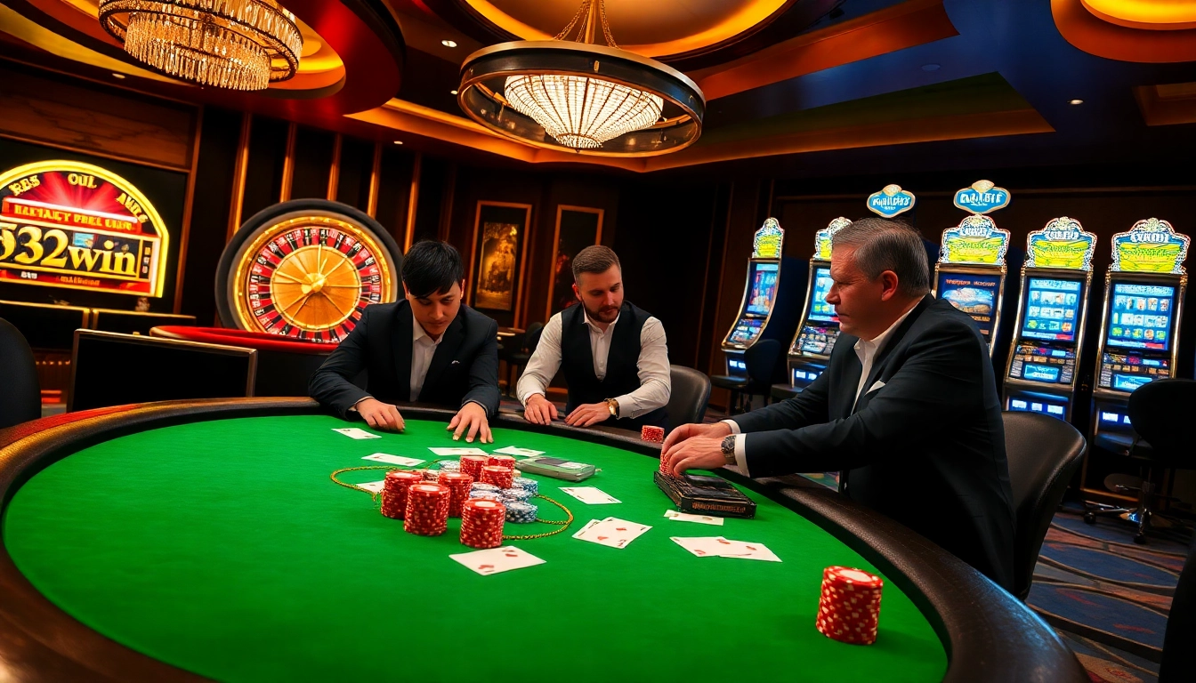Experience the thrill of casino gaming with 32 win's exciting poker action and vibrant atmospheres.