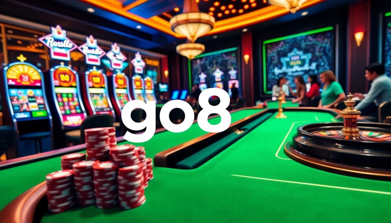 Experience thrilling online gaming at GO8 đăng nhập with vibrant casino visuals and excitement.