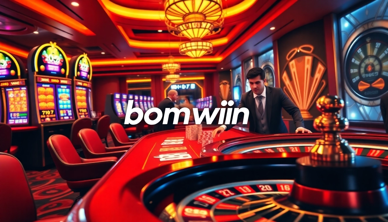 Experience thrilling gameplay at bomwin with vibrant slot machines and interactive poker tables.