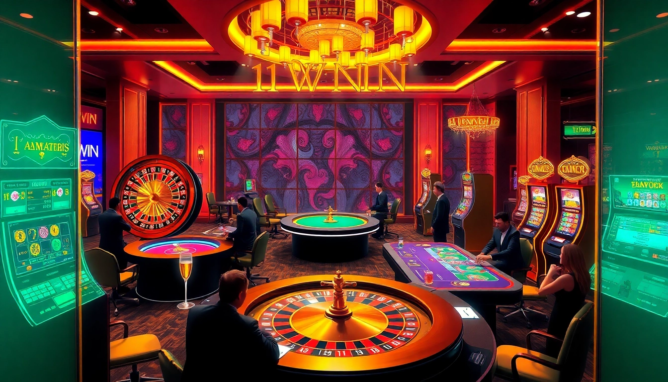 Experience thrilling casino games at 11WIN with action-packed roulette, poker, and slot machines.