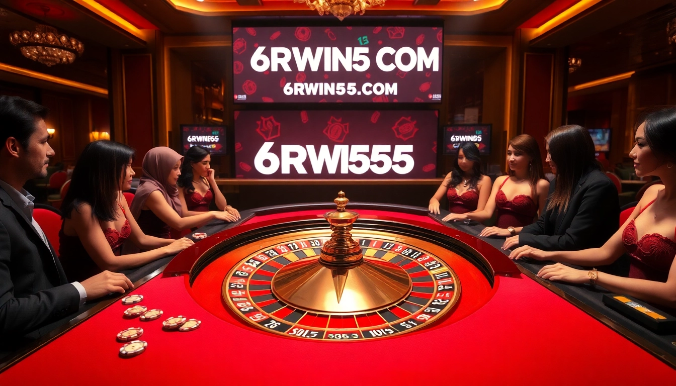 Experience thrilling gaming with 6RWIN55 COM at our glamorous roulette table.