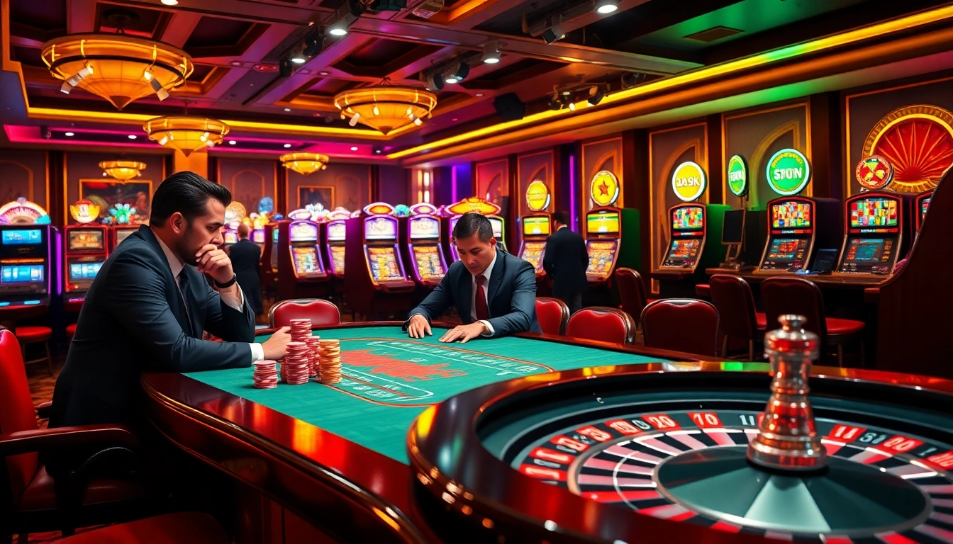 Experience the thrill of the casino with elegant players at a poker table at https://go88vn.digital/.