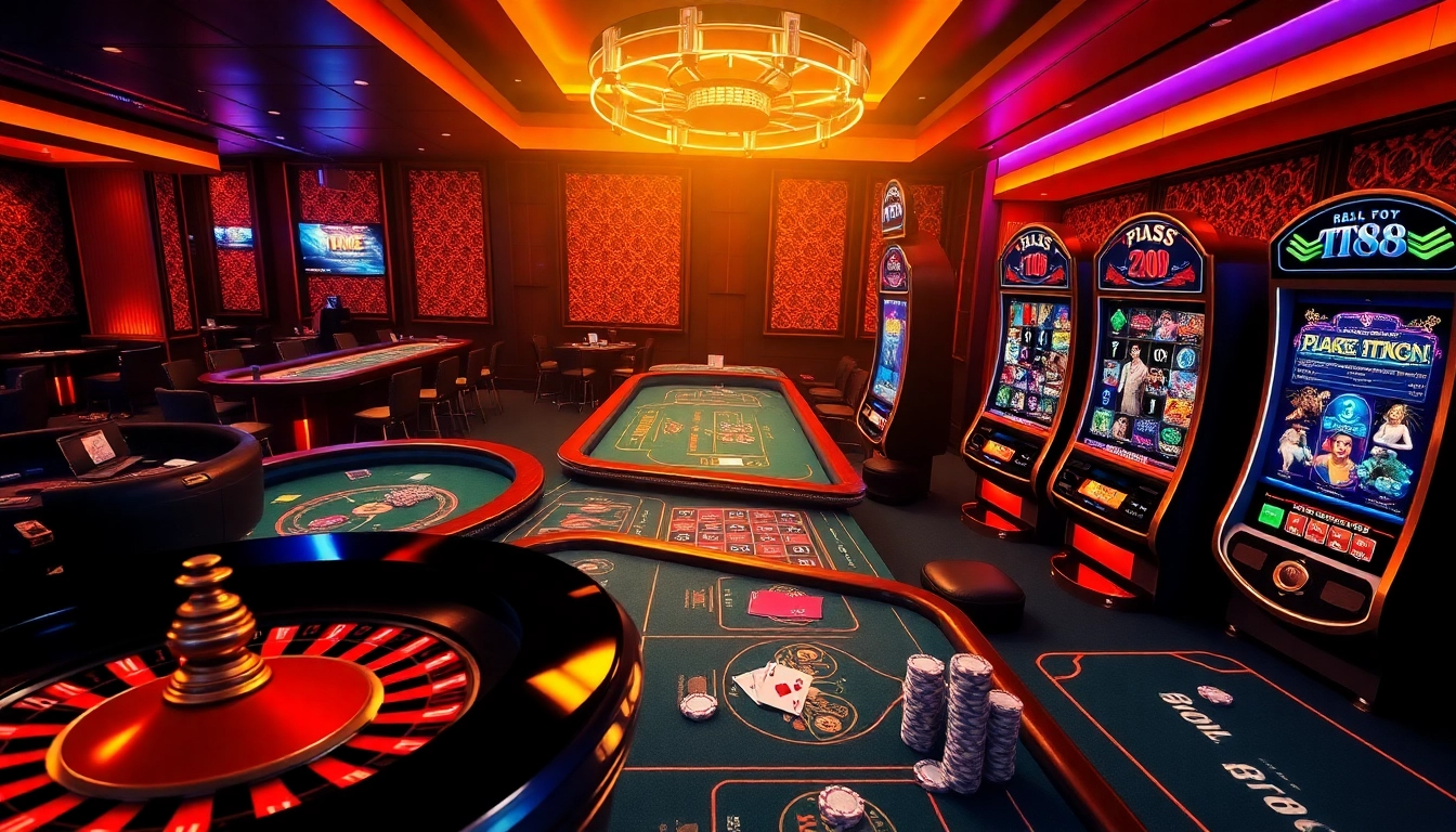 Engage with the thrilling world at Link vào TT88 featuring vibrant casino games like poker, roulette, and slot machines.