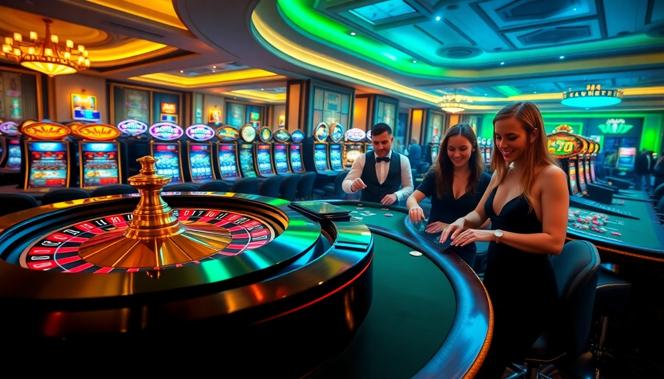 Trải nghiệm lối chơi đầy hồi hộp tại casino 24kclub với roulette, poker và máy đánh slot.