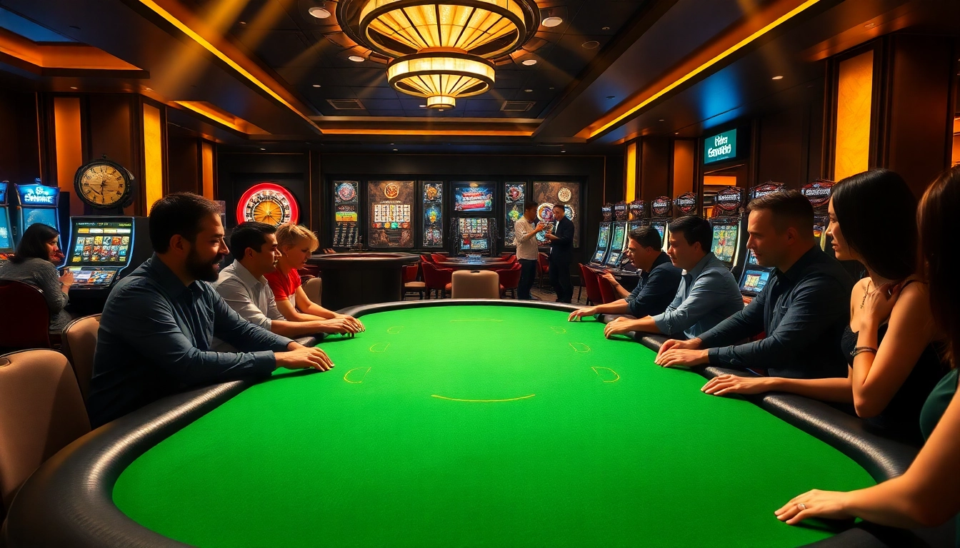 Experience the thrill of poker at Bem88 in a vibrant casino setting, with exciting gameplay and luxurious ambiance.