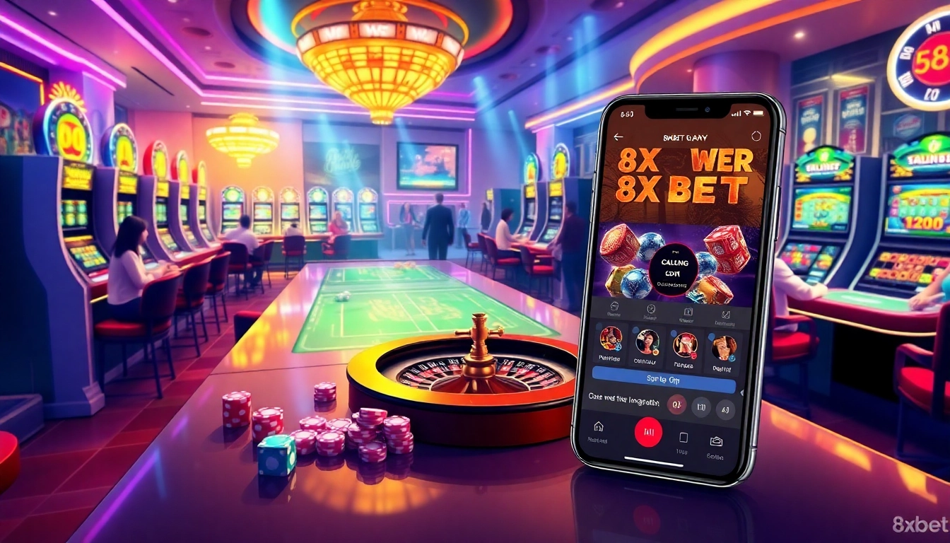 Experience thrilling action at the casino while using the 8xbet tải app for online betting.