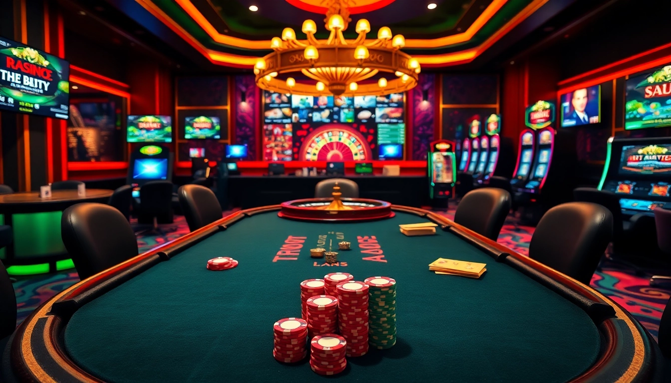 חוויה קזינו מרתקת המדגימה את רמי אונליין עם פוקר, רולטה, ומכונות סלוט צבעוניות.