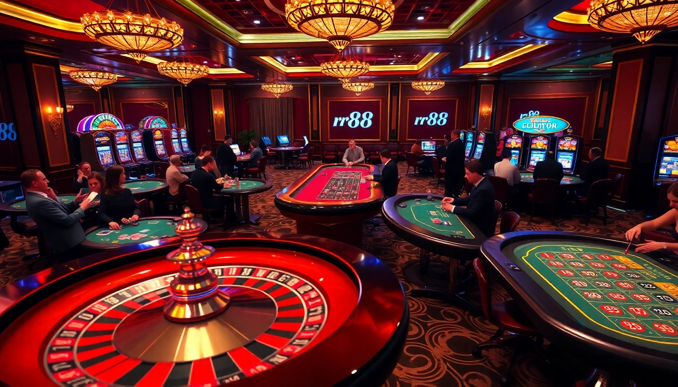 Engage with thrilling roulette and poker games at rr 88's luxurious casino experience.