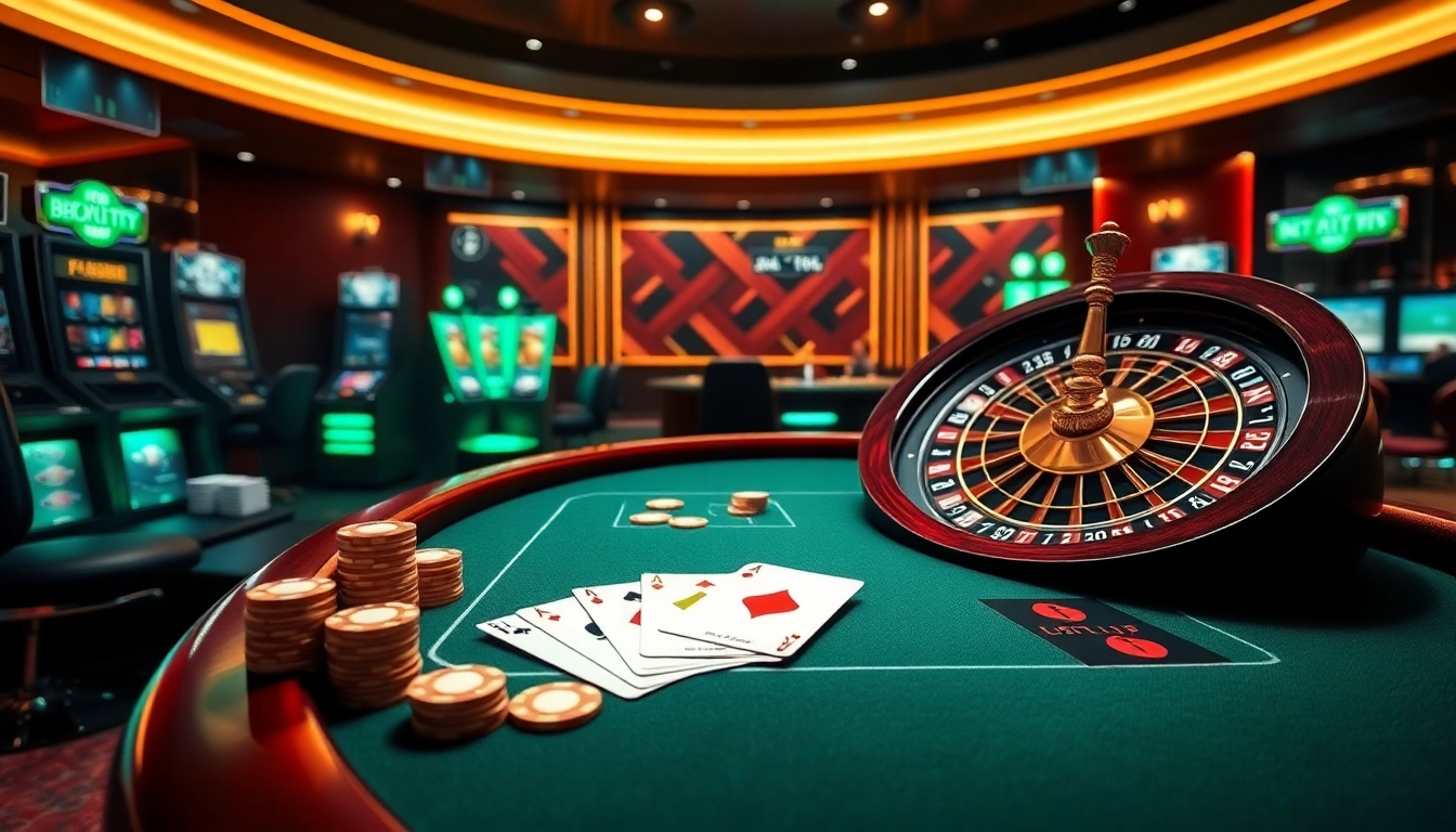 Trải nghiệm cảm giác cá cược đầy hồi hộp với ứng dụng Bet VIP, đi kèm các con chip poker và bánh xe roulette.