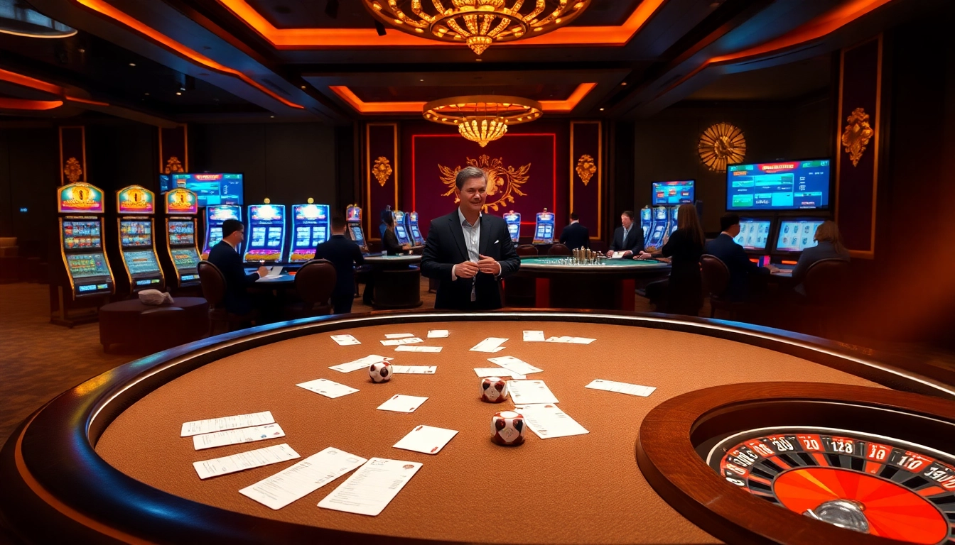 Experience the excitement of gaming at https://go88.fast/ with dealers and games in a vibrant casino setting.