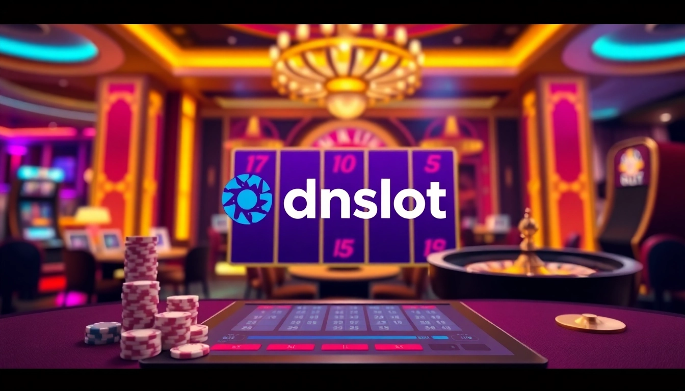 Experience the thrill of winning with idnslot's online gaming interface in an elegant casino.